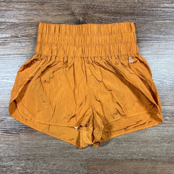 Free People Movement The Way Home Shorts High Waist Activewear Copper L - Picture 1 of 7